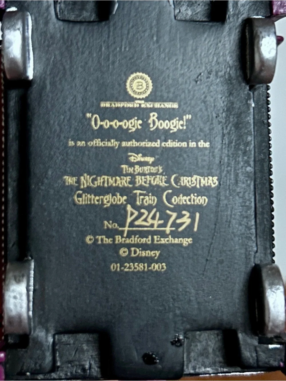 The Bradford Exchange ~ Nightmare Before X-Mas “O-O-O-Oogie Boggie” #3 Train